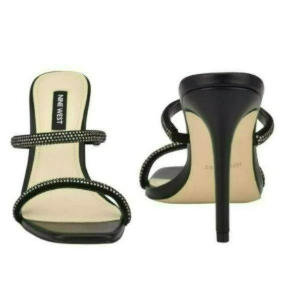 NINE WEST Zarleen Heeled Slide Sandals -10.5 - Picture 2 of 8